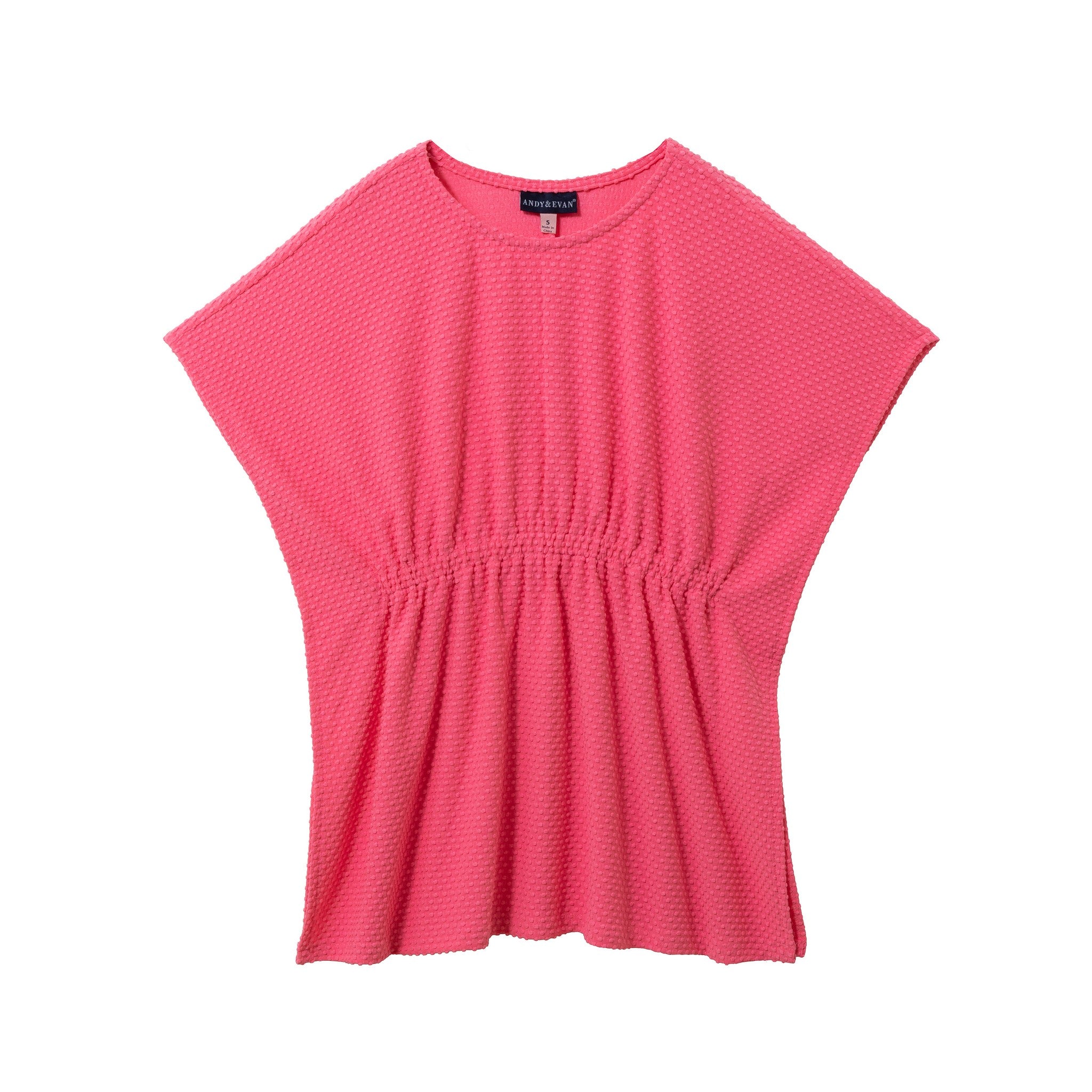 Girls Textured Cover-Up | Neon Pink - 3T / Pink