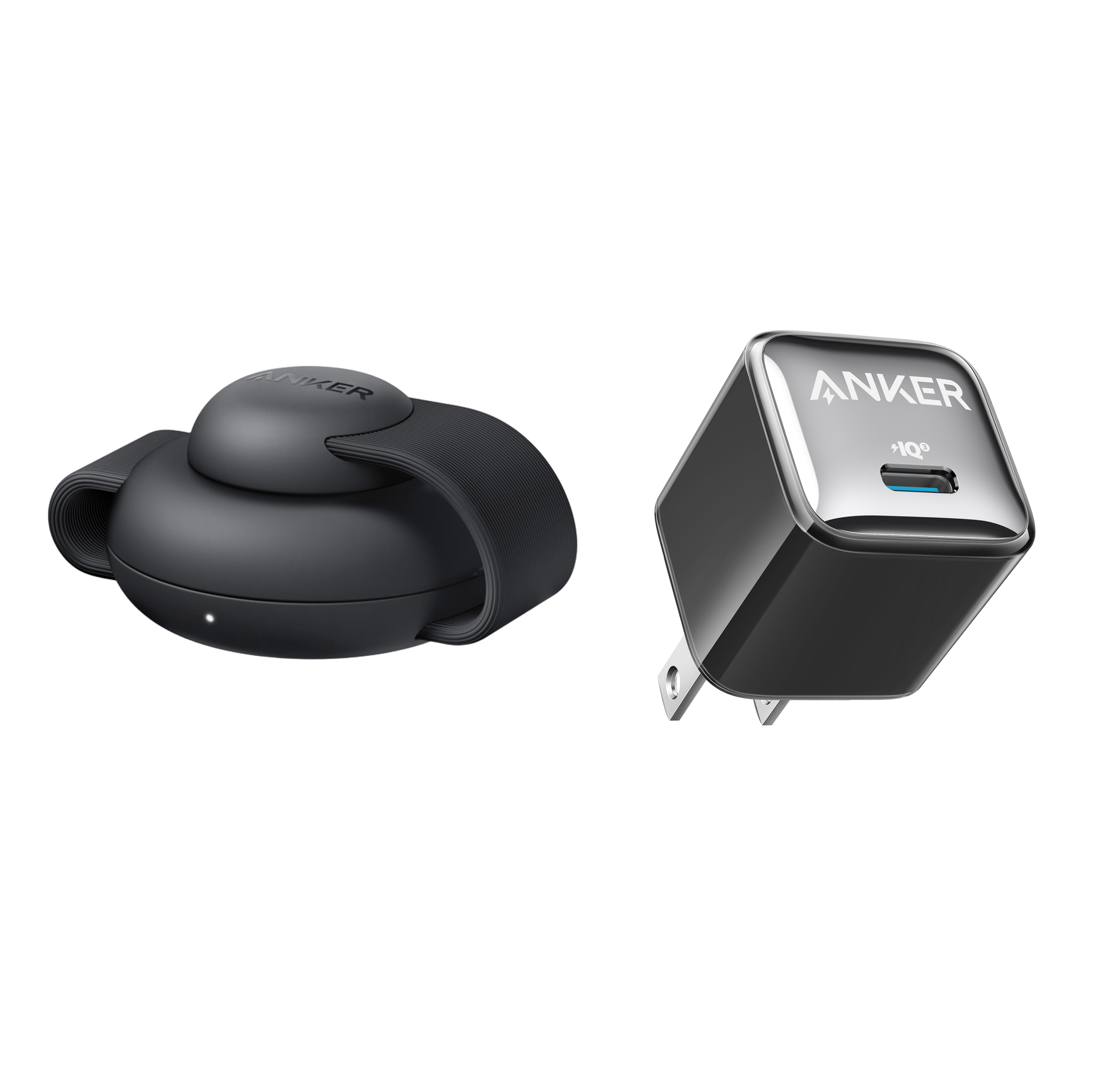 Anker MagGo Wireless Charging Station (3-in-1, Foldable Pad) and Anker Nano Charger (20W)