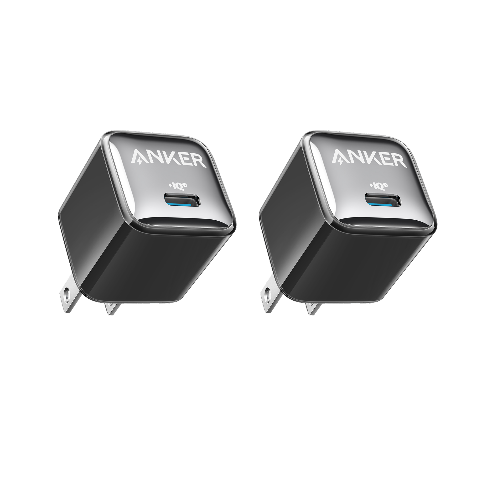 Anker Nano Pro Charger (20W) 2-Pack Black Stone