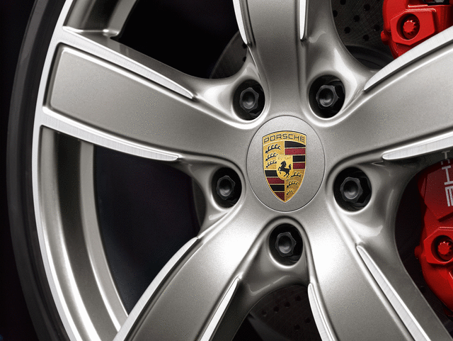 2023 - 2023 Porsche Wheel Hub Covers - Platinum (satin-gloss) 991-044-600-21