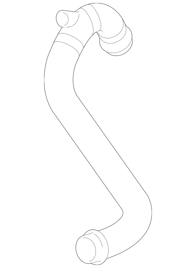 2007 - 2009 Mercedes-Benz Radiator Coolant Hose 211-501-86-82