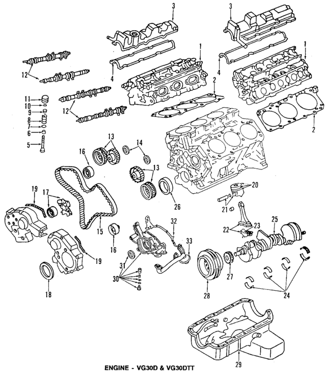 1990 - 1996 Nissan Engine Valve Cover Gasket 13270-F6517