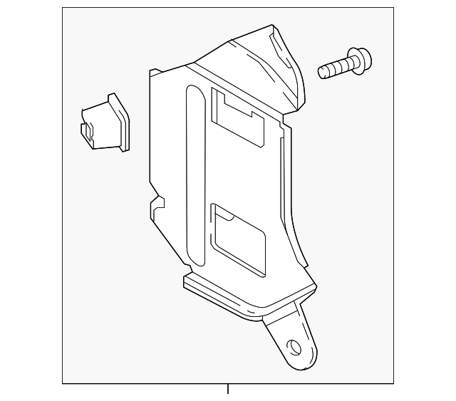 Toyota Infotainment Display Control Module Bracket 88631-WB001