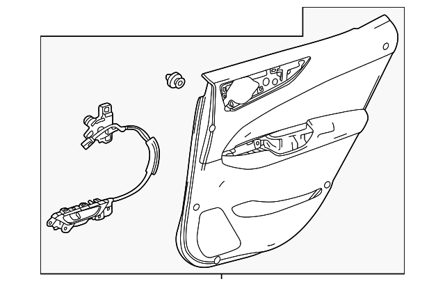 2022 - 2024 Lexus Door Interior Trim Panel 67620-78440-28