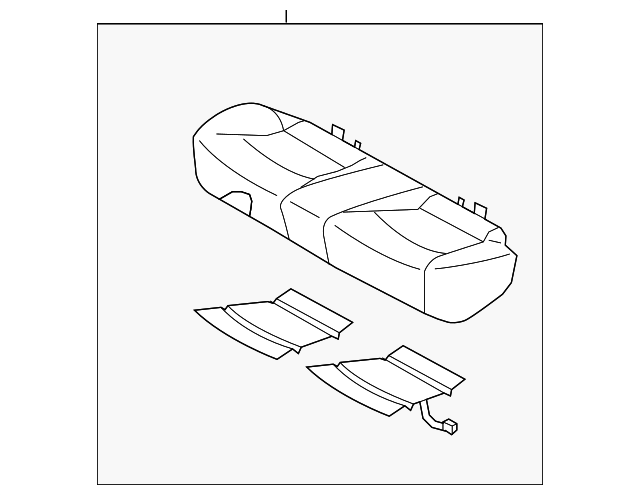 2011 - 2015 Hyundai Seat Cushion Foam 89100-4R410-YDY