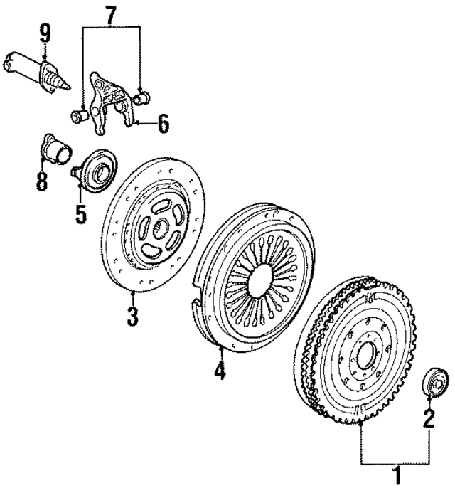 1990 - 1998 Porsche Transmission Clutch Friction Plate 964-116-013-52