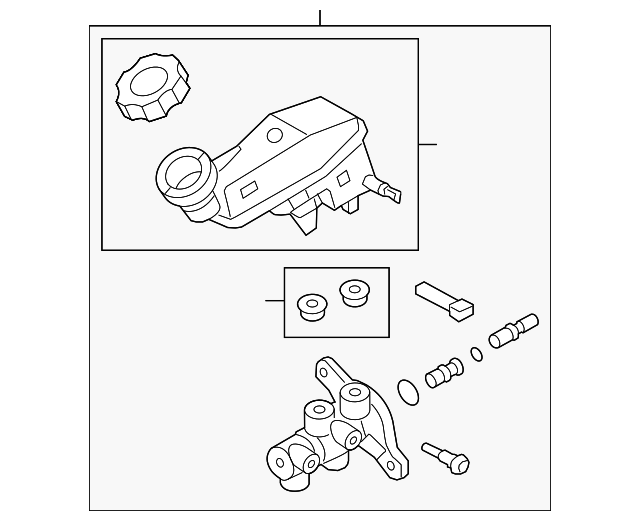 2013 - 2016 Hyundai Brake Master Cylinder 58510-3X520