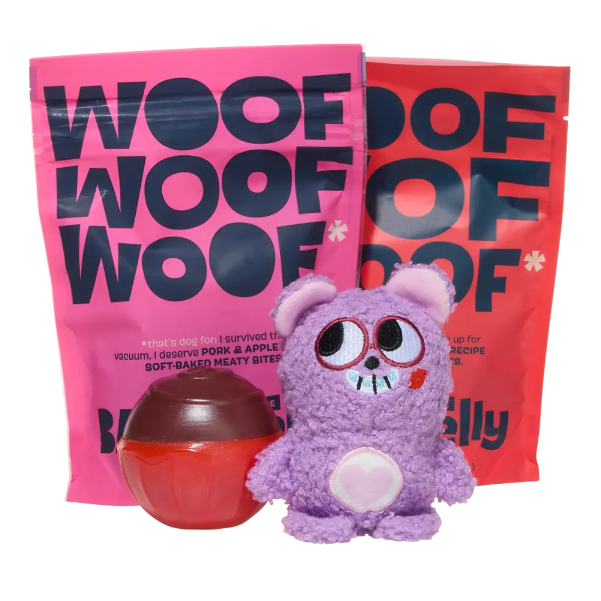 BARK 12 Month Subscription + Cardboard Box - Super Chewer / Large Dog / Love: 2 Toys, 2 Treats, 1 Chew - No Nylon - Allergy Free
