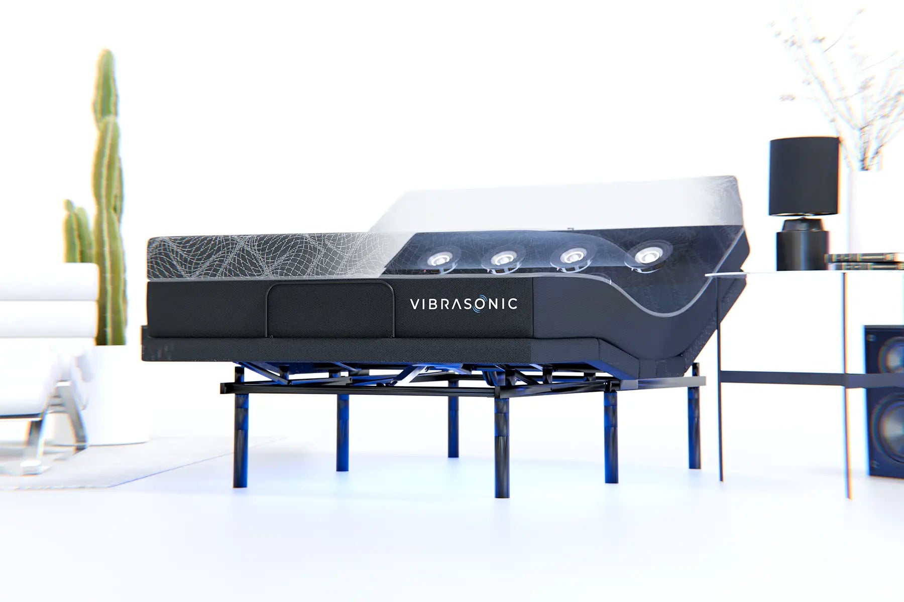 VibraSonic Tech Bed with Adjustable Base (Bundle) - Twin XL