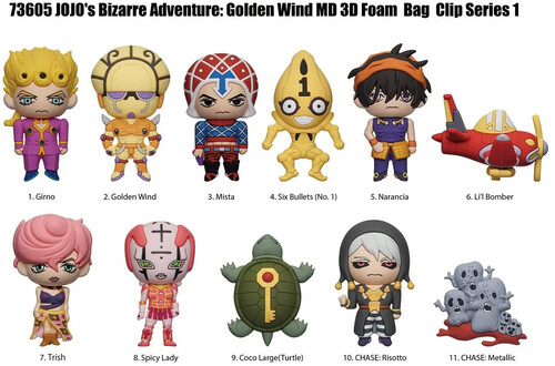 JOJO'S BIZARRE ADVENTURE GW 3D BAG CLIP - SERIES 1