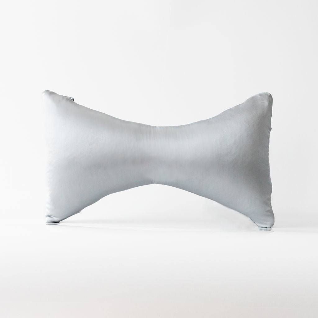 Boop Hugging Pillow + Silk Pillowcase Bundle - Silver