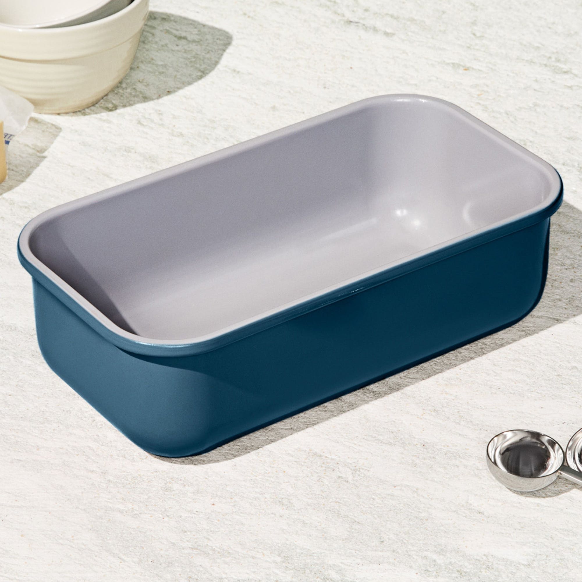 1 LB Loaf Pan In Navy | Non-Stick, Non-Toxic, Easy To Clean, Scratch Resistant Ceramic Bakeware | Oven Safe & Durable | Caraway