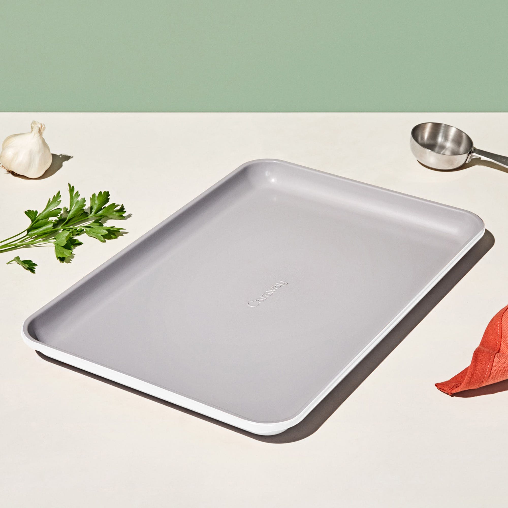 15x10" Medium Baking Sheet In White | Non-Stick, Non-Toxic, Easy To Clean, Scratch Resistant Ceramic Bakeware | Oven Safe & Durable | Caraway