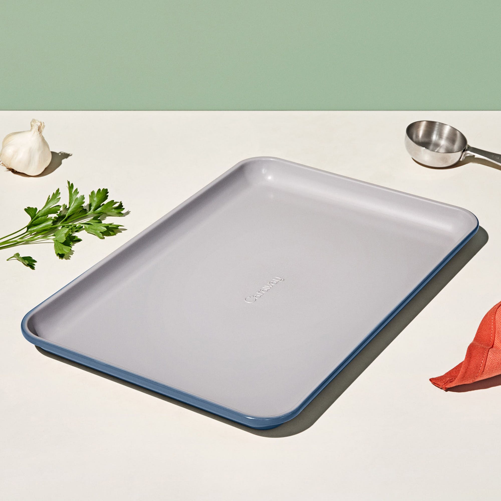 15x10" Medium Baking Sheet In Slate | Non-Stick, Non-Toxic, Easy To Clean, Scratch Resistant Ceramic Bakeware | Oven Safe & Durable | Caraway