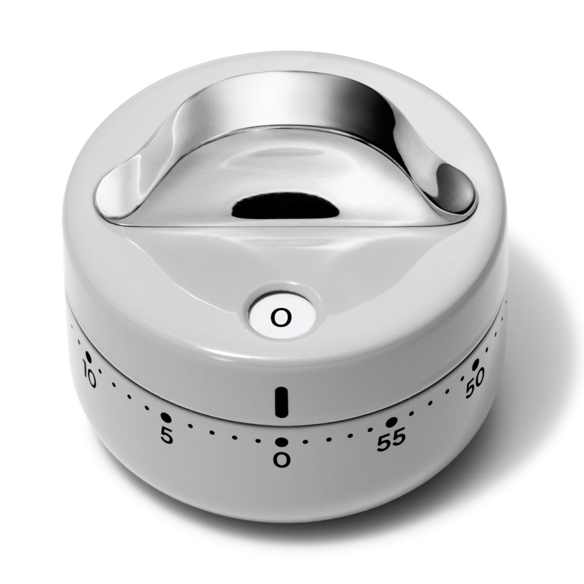 Kitchen Timer In Gray | Battery-Free Timer | Stainless Steel, Easy To Clean | Caraway