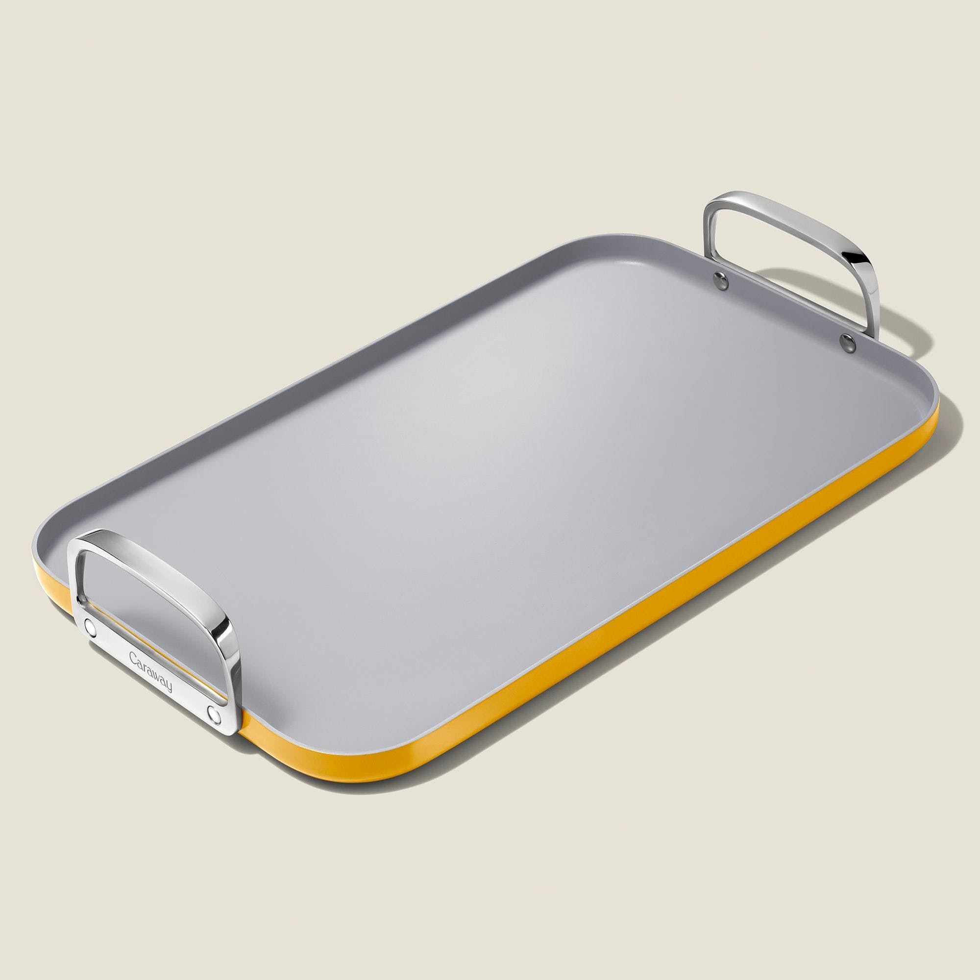 19x12" Double Burner Griddle In Marigold | Non-Stick, Non-Toxic, PFAS-Free Ceramic Pans | Induction-Compatible For Healthy Cooking | Caraway