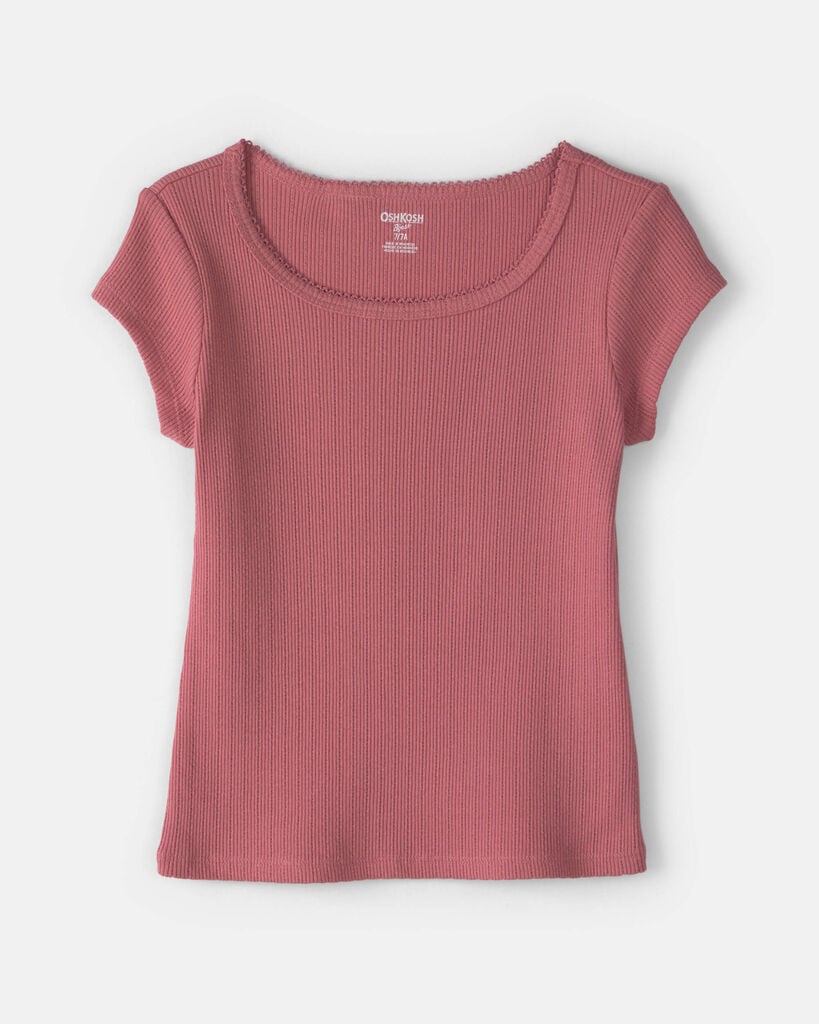 OshKosh B'gosh Girls Ribbed Top 10 Pink