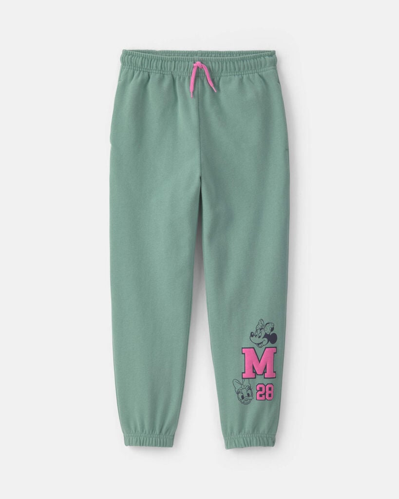 Carter's girls disney© minnie mouse fleece joggers 12 Green