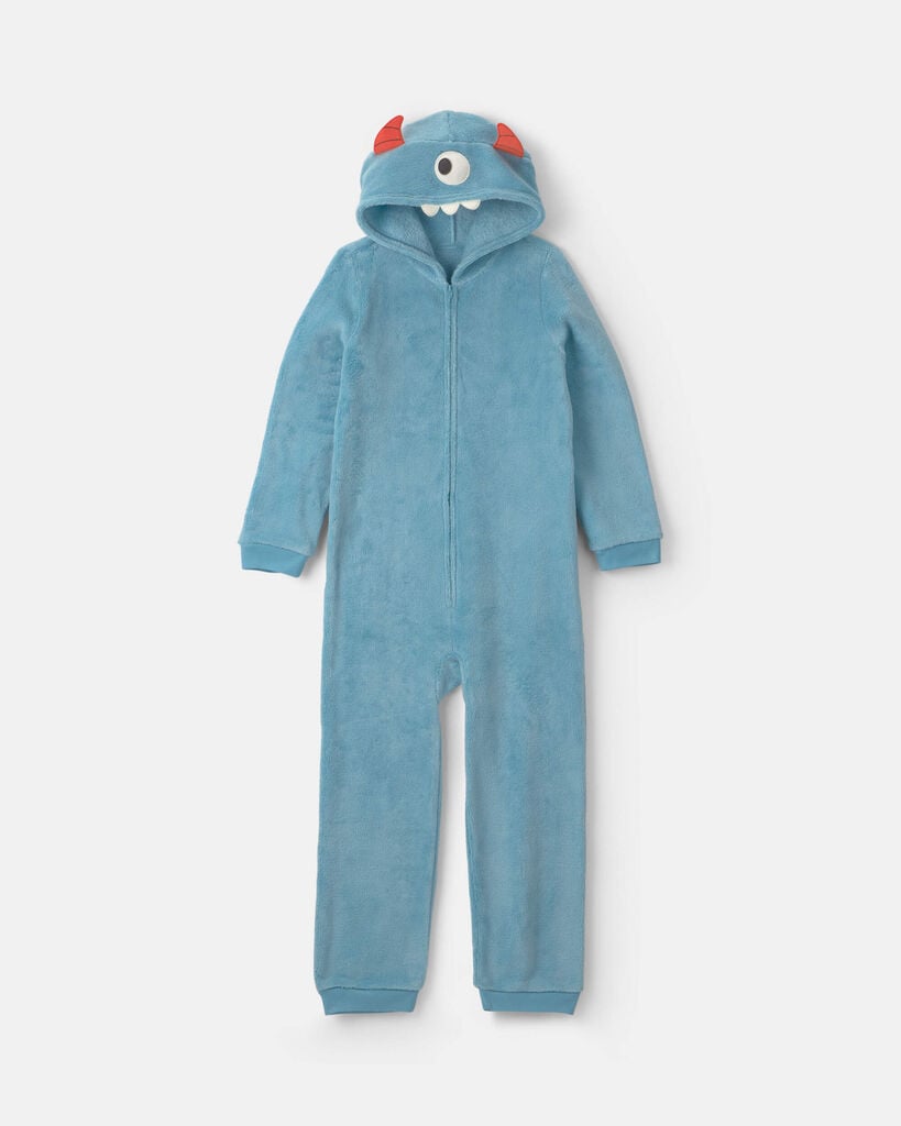 Carter's boys 1-piece monster halloween fleece pajama costume 10 Blue