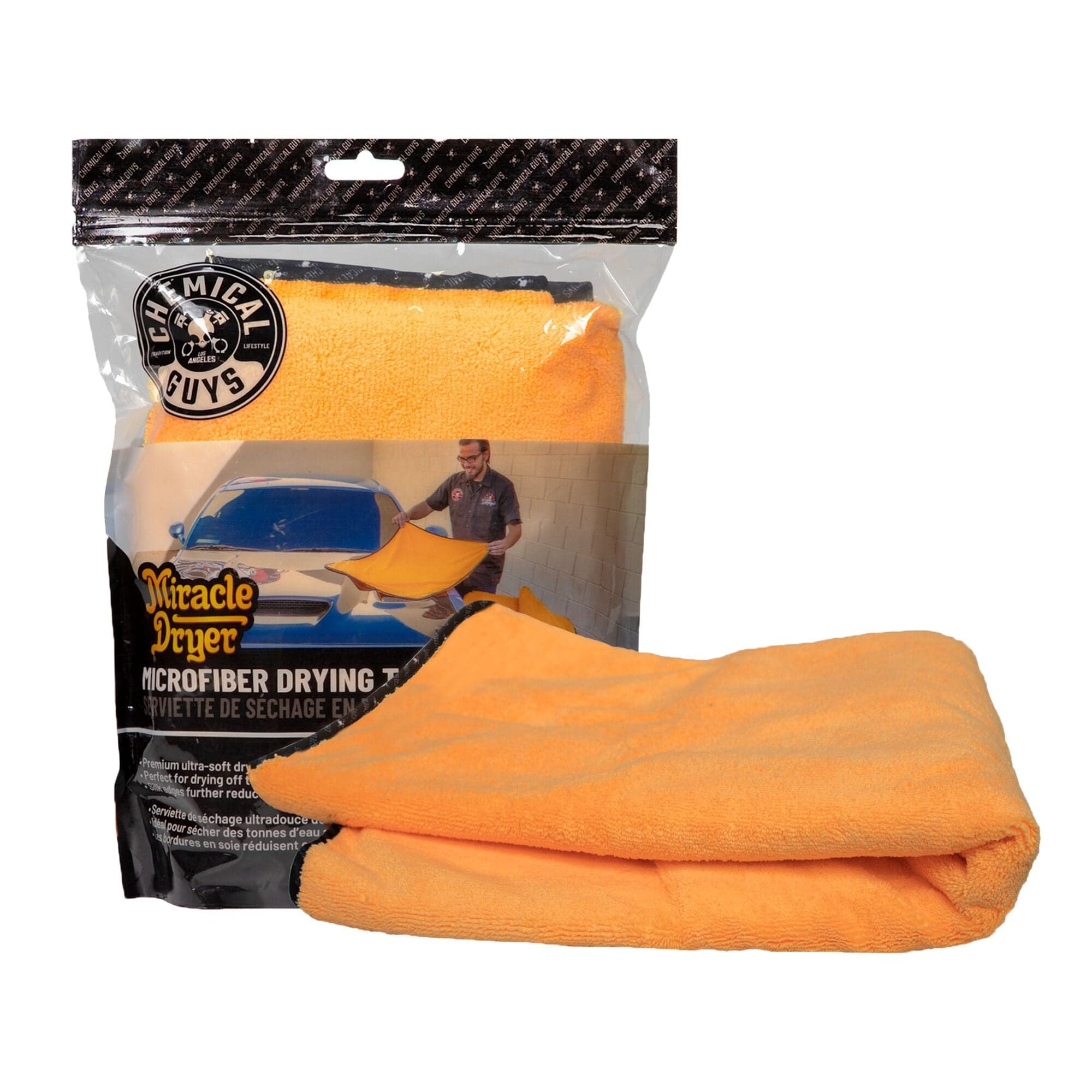 Miracle Dryer Microfiber Towel For Car Wash, 36" X 25", Orange | Chemical Guys