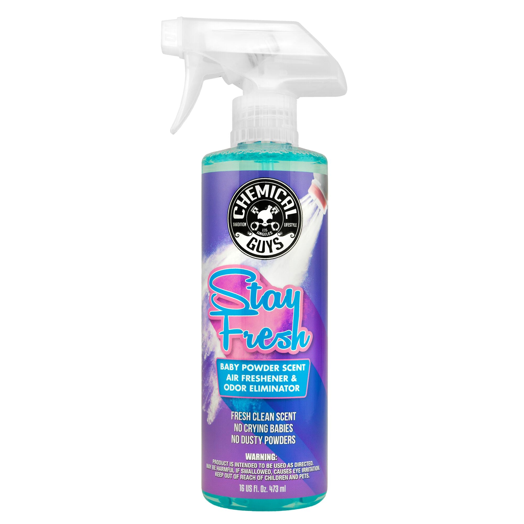 Stay Fresh Baby Powder Scented Air Freshener Smell Like A Baby In Own Your Car, 16 oz | Car Detailing | Car Freshener | Chemical Guys
