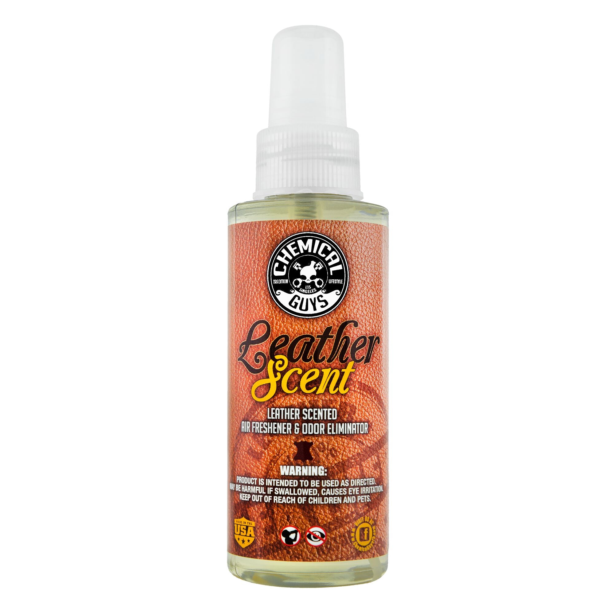 Car Air Freshener, Leather Scent, 4 oz | Car Freshener | Polish, Protect, Repair | Chemical Guys