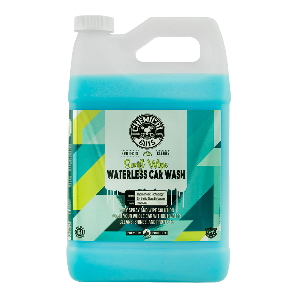 Swift Wipe Complete Waterless Car Wash Easy Spray & Wipe Formula Classic Scent Scent, 1 Gallon | Remove Grime, Buildup | Chemical Guys