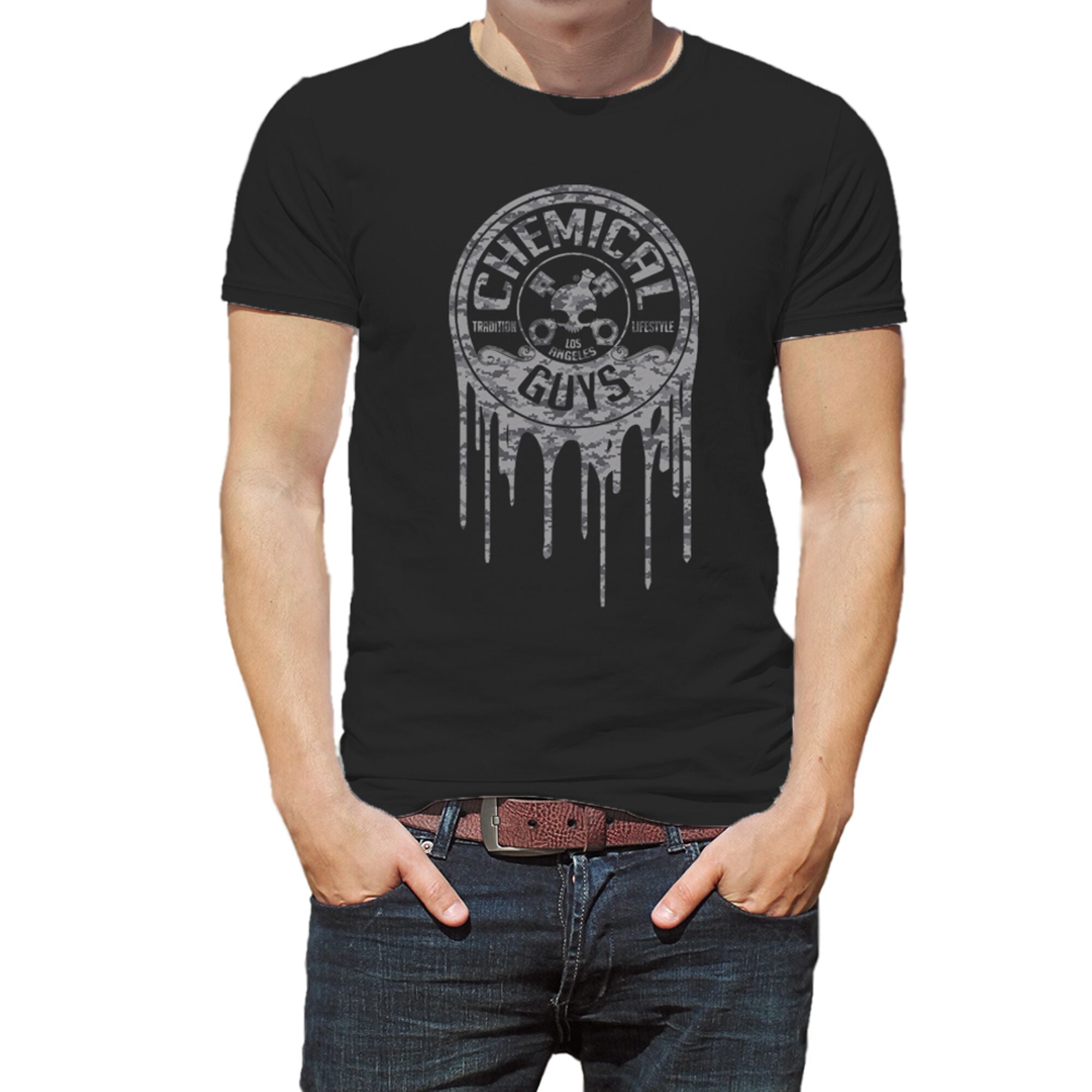 Digital Camo T-Shirt, Black, XX Large | Chemical Guys