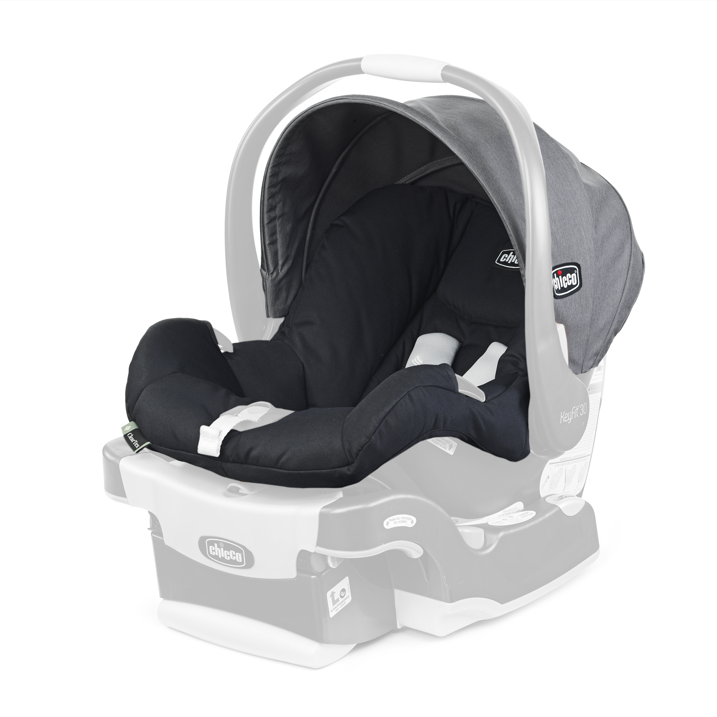 KeyFit 30 ClearTex Infant Car Seat Cover Set - Pewter