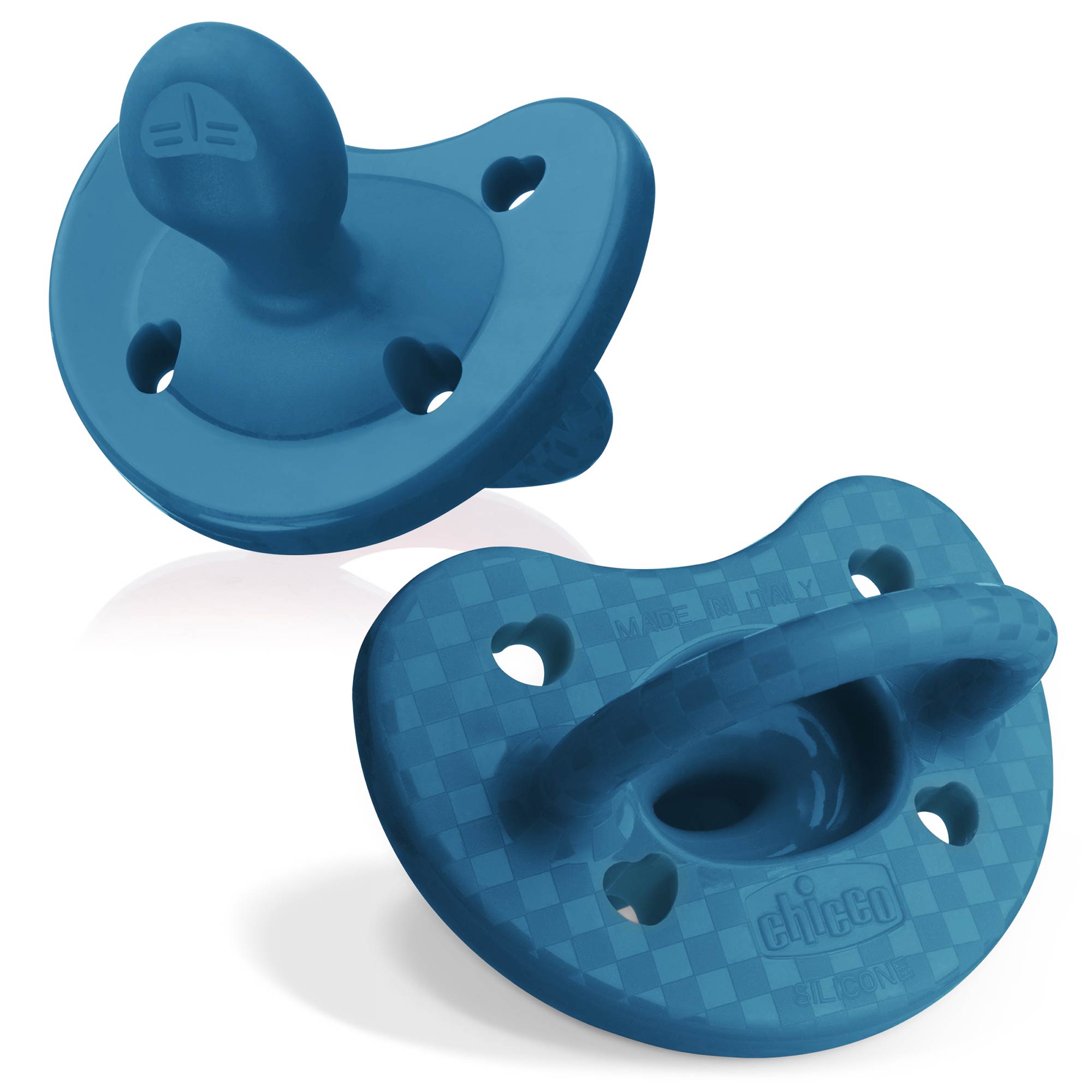 PhysioForma Luxe Orthodontic Silicone Pacifier – Ocean Blue 16-24m (2pc) | Chicco