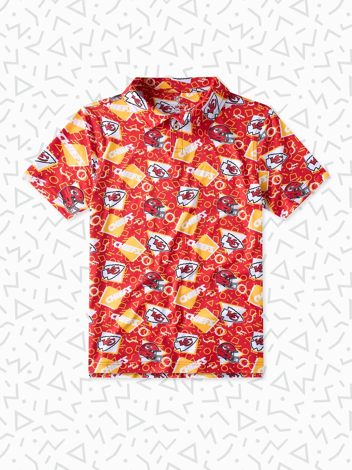 Chubbies The Chiefs Game Day Fit Performance Polo Stretch Shirt for Men | Size XL