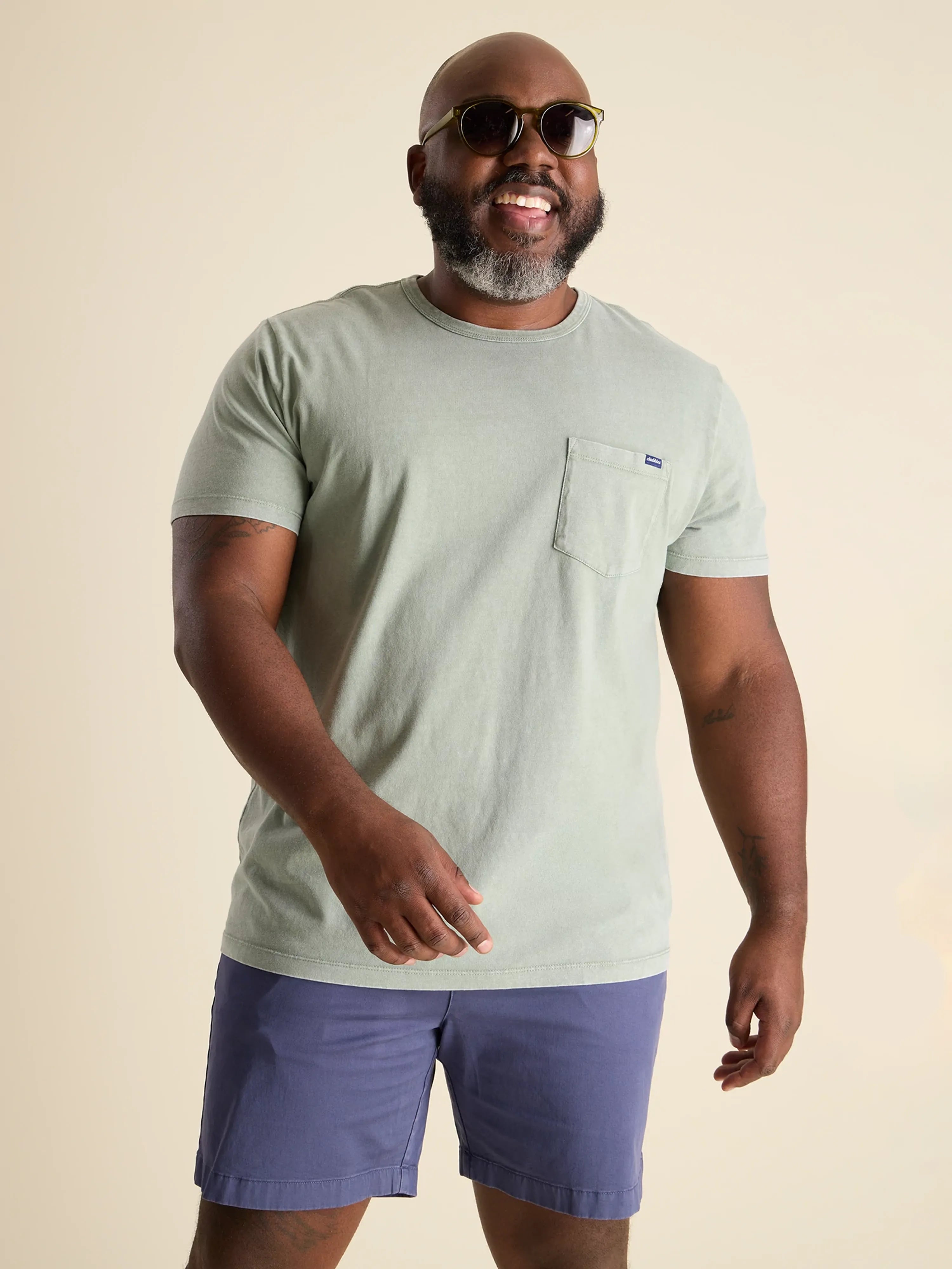 Chubbies The 24/7, 365 100% Cotton Shirt for Men in Light Green | Size Large