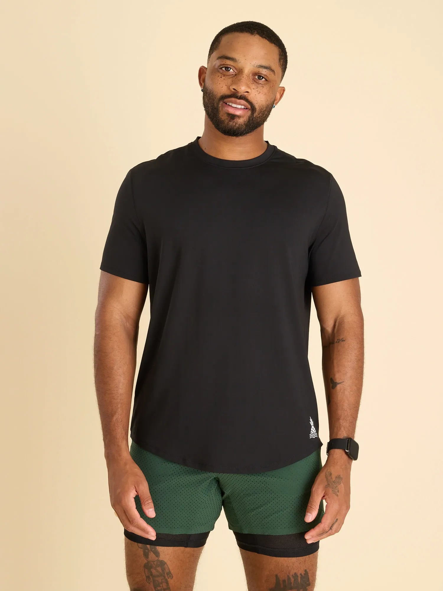 Chubbies The Faded Phantom Active Knit Shirt for Men in Black | Size XXL