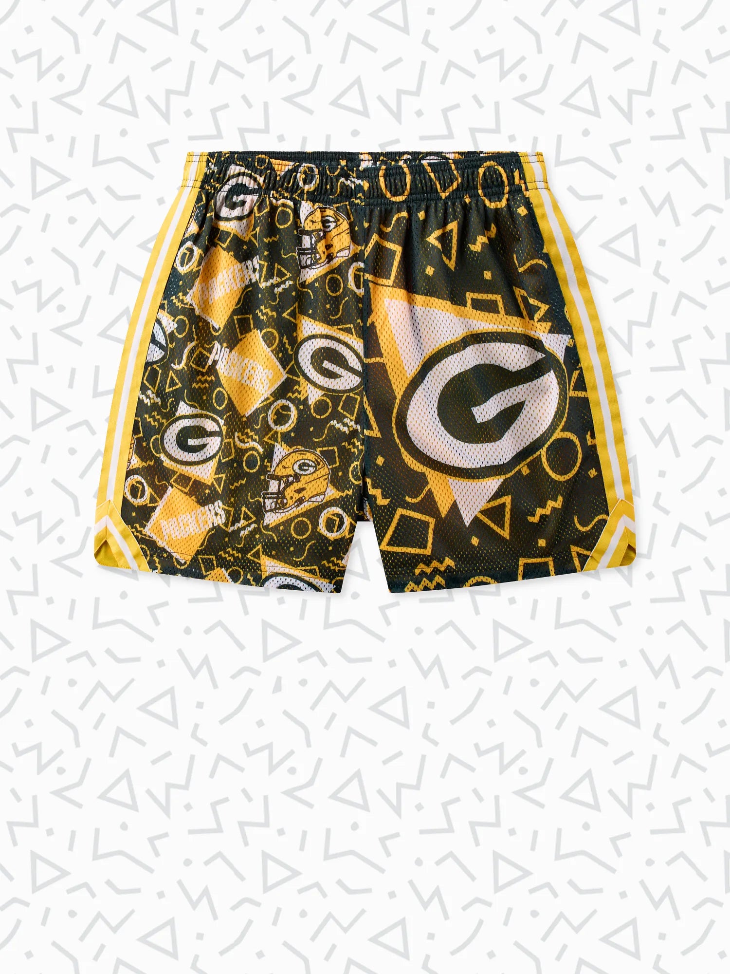 Chubbies The Packers Game Day Fit Easy Mesh Shorts for Men in Dark Green | Size Medium