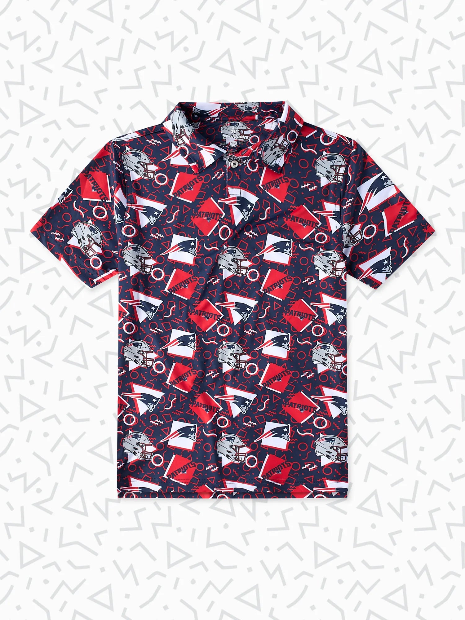 Chubbies The Patriots Game Day Fit Performance Polo Stretch Shirt for Men | Size XS