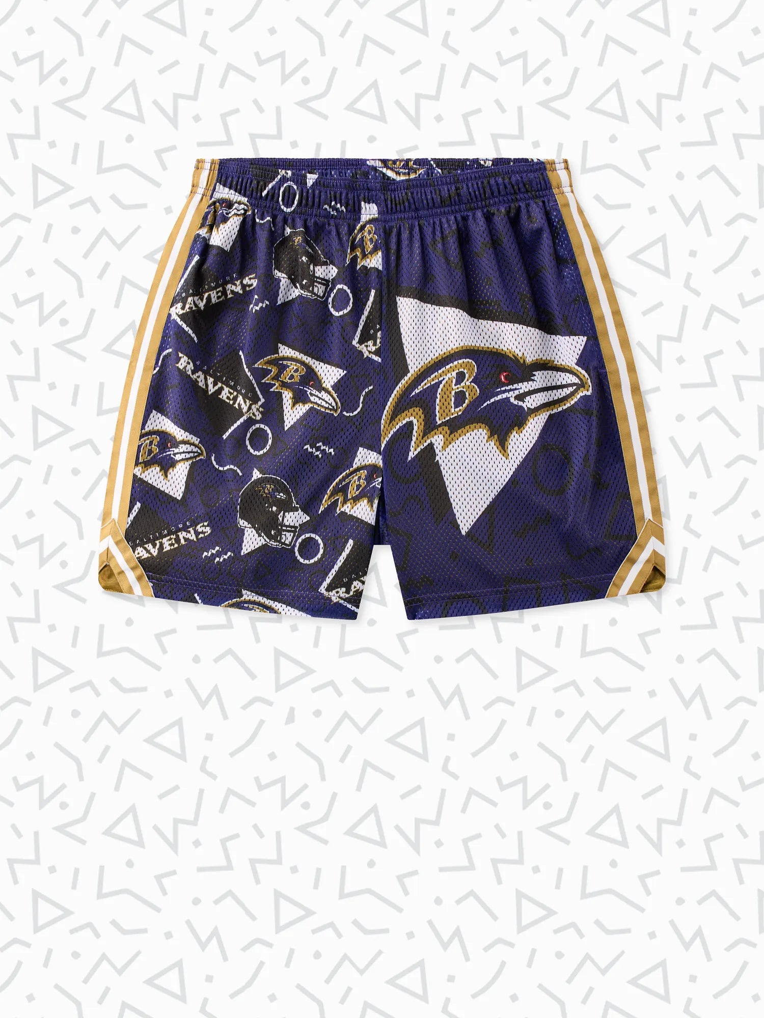 Chubbies The Ravens Game Day Fit Easy Mesh Shorts for Men in Dark Purple | Size Large