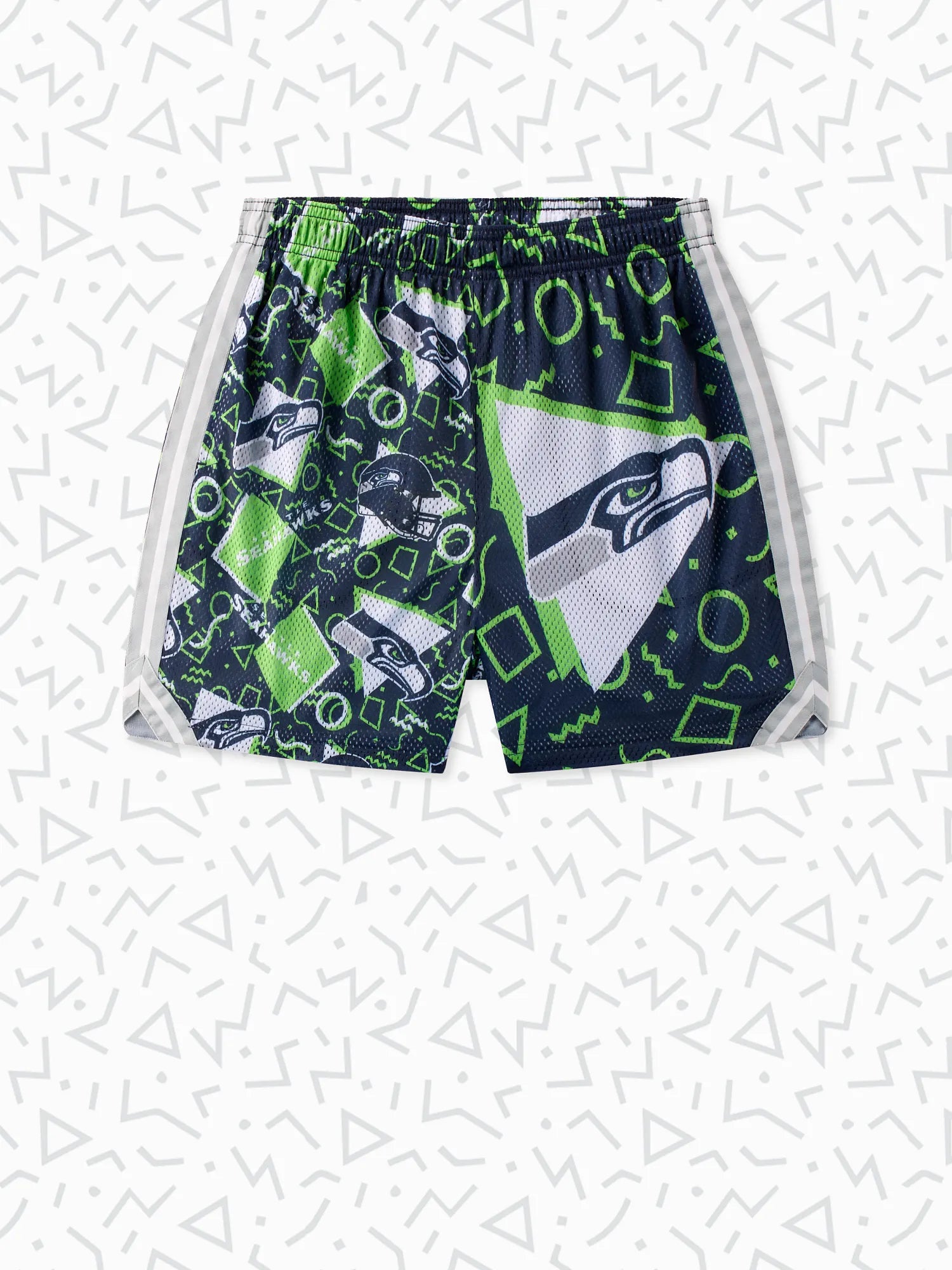 Chubbies The Seahawks Game Day Fit Easy Mesh Shorts for Men in Navy Blue | Size XL