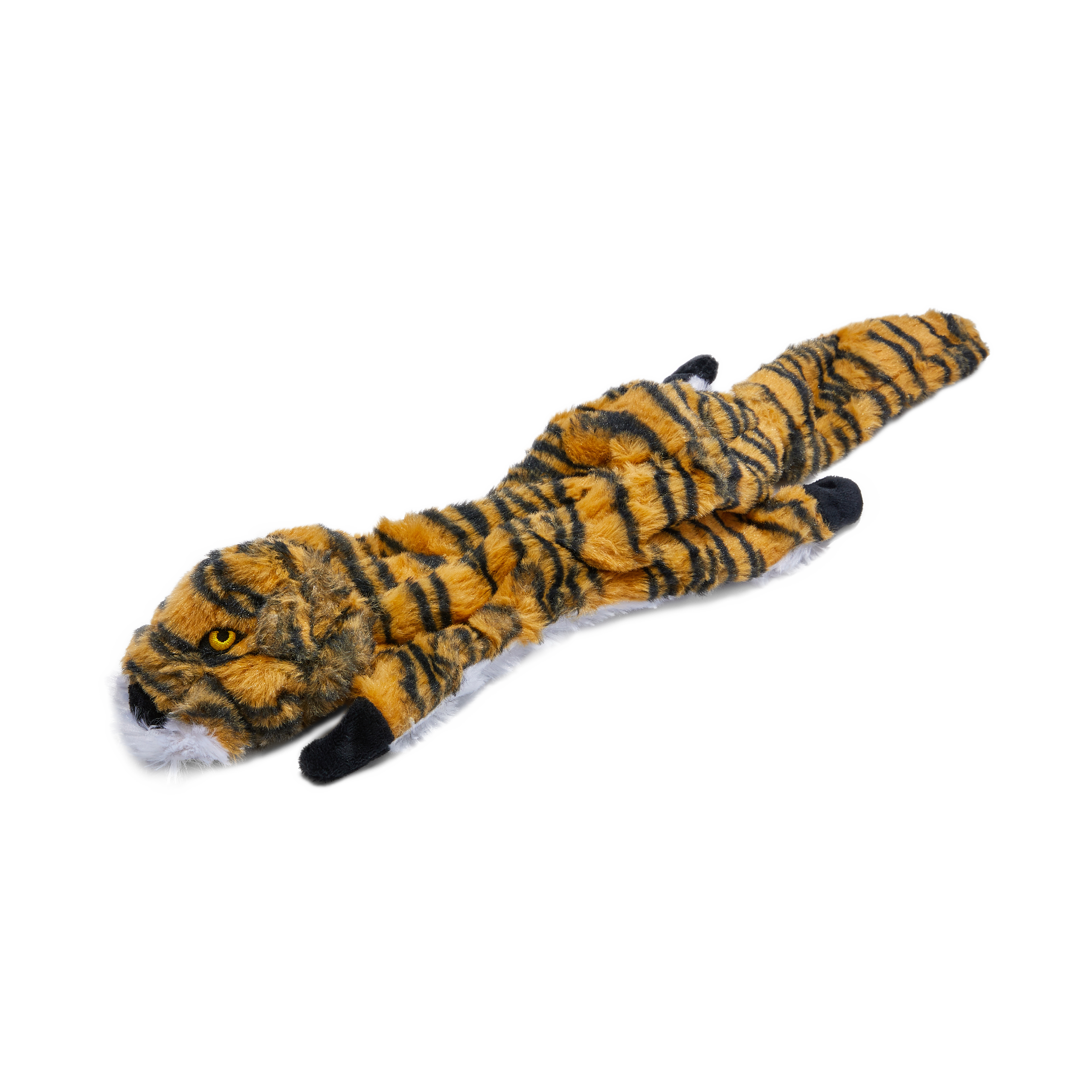 Stuffing-Free Animal Squeek Chew Toy - Tiger