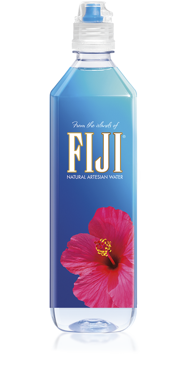FIJI Water Case of 12 Sports Cap Artesian Bottled Water - 700mL - Subscriptions Available - Water Delivery