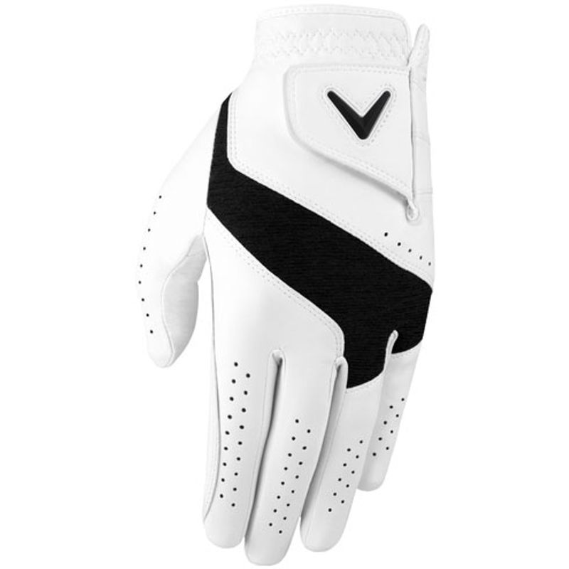 Callaway Golf Fusion Golf Gloves - White-Charcoal - Medium/Large - Left Hand