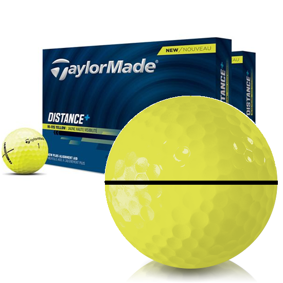 TaylorMade Distance+ Yellow Double Dozen Align XL Golf Balls