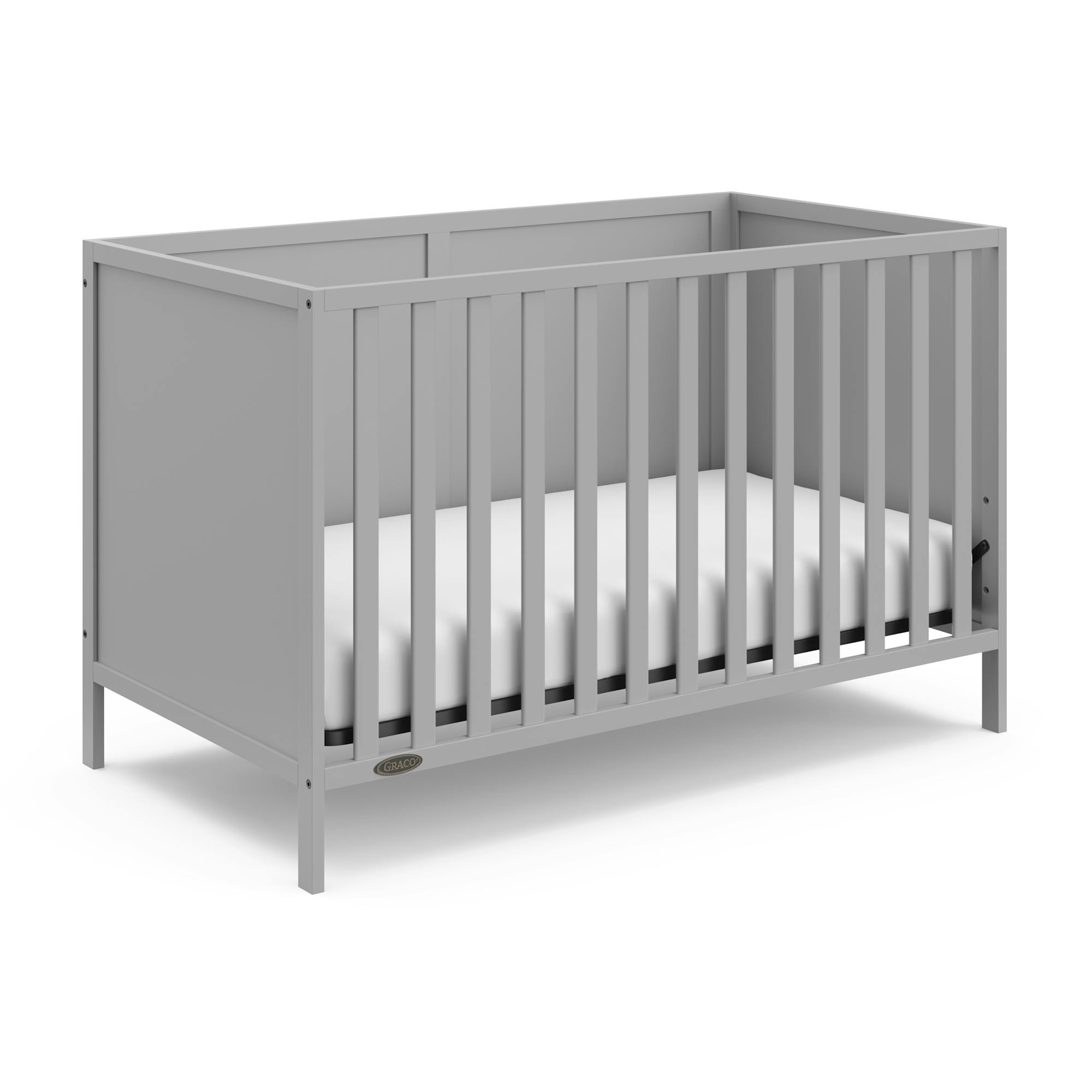 Graco Theo 3-In-1 Convertible Crib, Pebble Grey