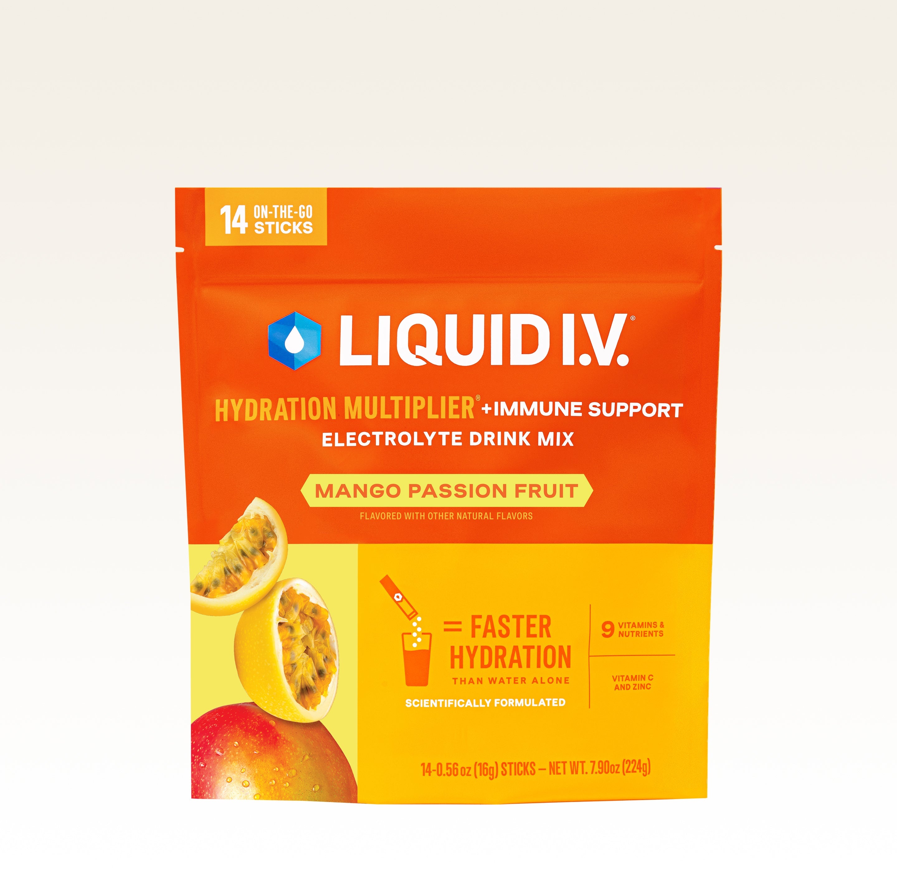Mango Passion Fruit Hydration Multiplier® +Immune Support