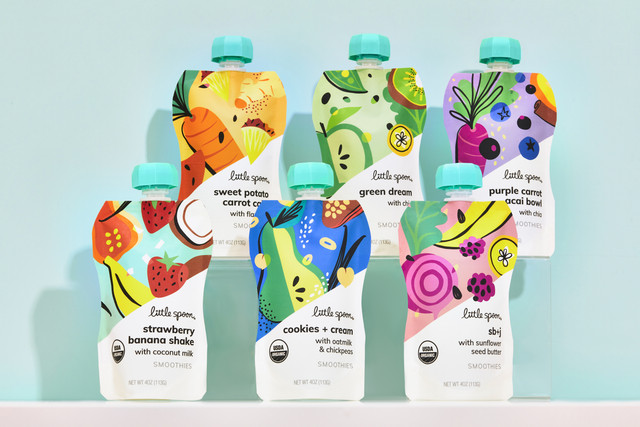 Organic Smoothie Pouches For All Ages | Organic Fruits, Veggies, And Superfoods | No Added Sugar | Little Spoon