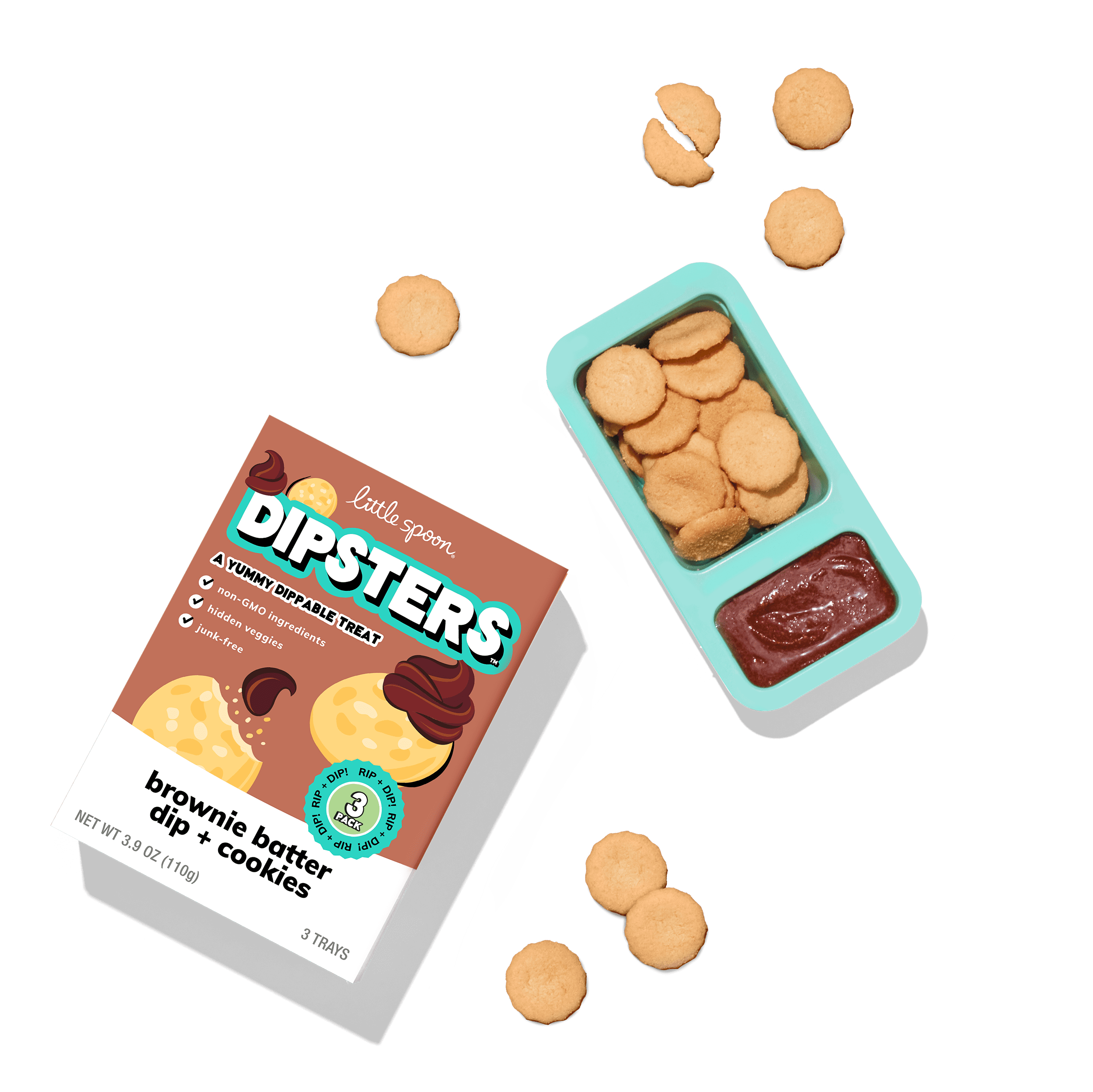 Brownie Batter Dip + Cookies Dipsters | Healthy Cookies | Little Spoon