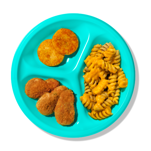 All Star Plate | Mac & Cheese with Broccoli Bites & Chicken Nuggets | Hidden Veggie Kids Meals for Picky Eaters | Little Spoon