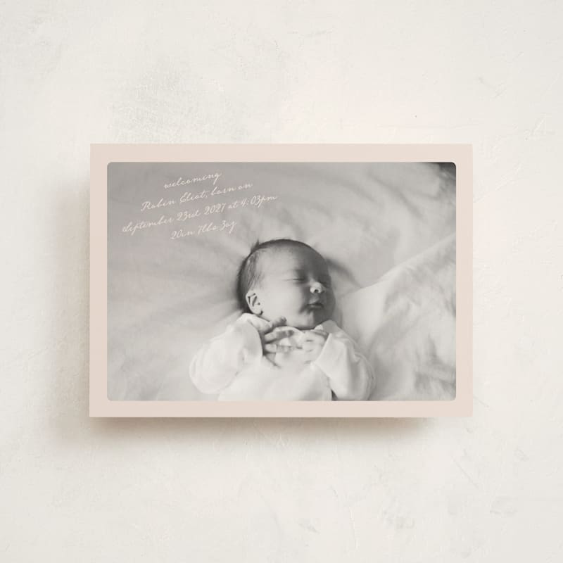 love Voucher Birth Announcement Postcards