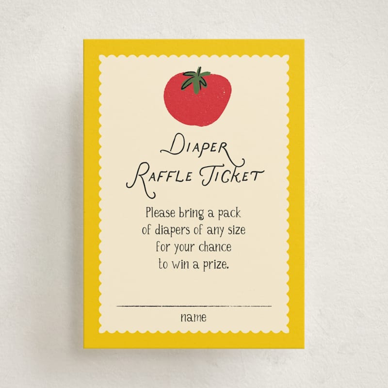 Pasta Sauce Mini Baby Shower Insert Cards