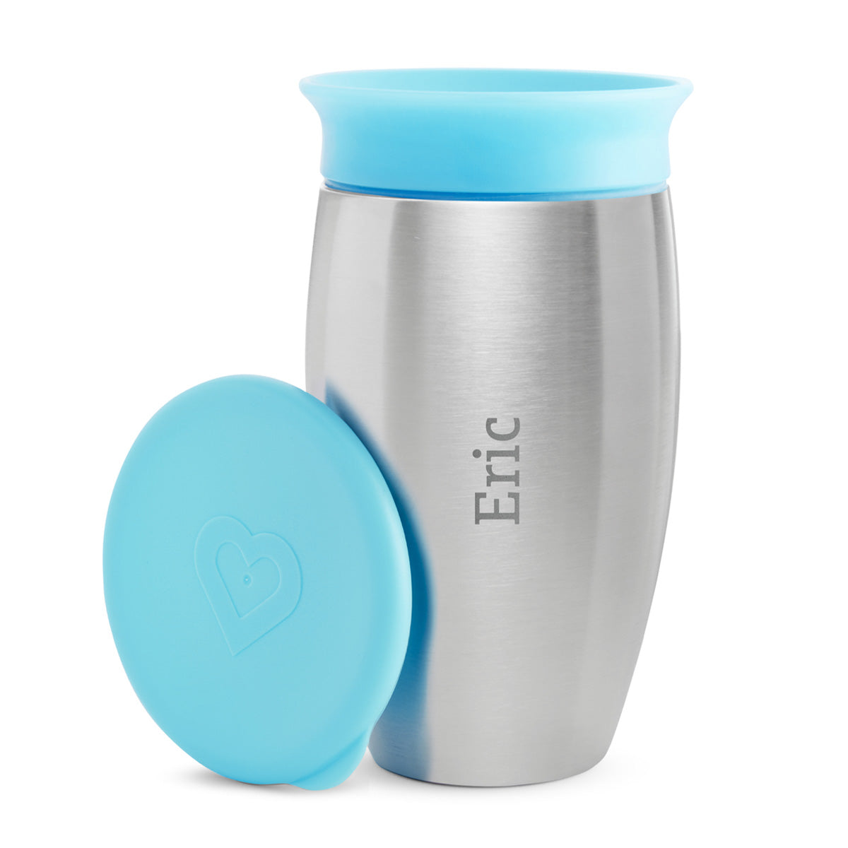 Munchkin Personalized Miracle® Stainless Steel 360° Cup, 10oz in Light Blue