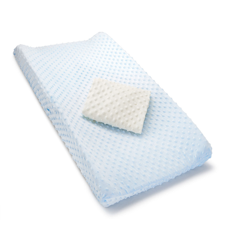 Munchkin Changing Pad Covers, 2 Pack in Light Blue/Off-White